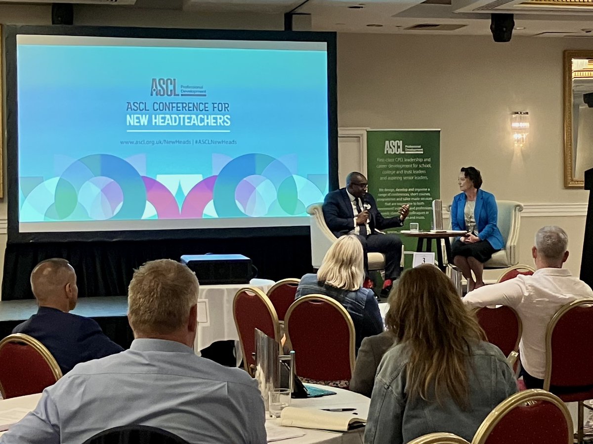 Great to connect with new headteachers at the ASCL New Heads Conference - discussing how to tackle challenges in education to ensure every child can achieve and thrive. 

<a href="/ASCL_UK/">ASCL</a>