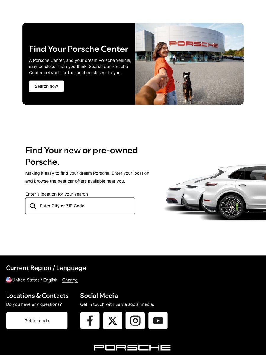 SmplyMiles's tweet image. I Designed a @Porsche website with @figma preview of the splash screen and landing page, with complete website