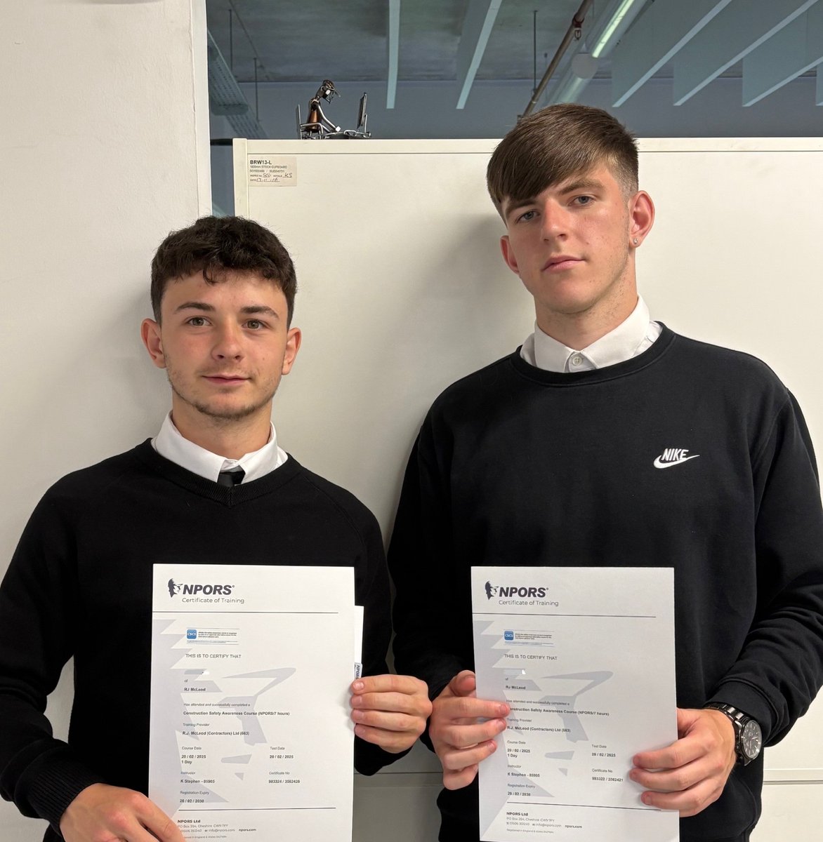 Garnock HE CS DYW (@garnockhe_cs) on Twitter photo Congratulations to our three pupils who completed their Construction Safety Certification with RJ Mcleod, Emma couldn't make it in for the photo but we are very proud of you all! #DYW #OpeningDoorstotheFuture #Growth #Ambition #Determinition #Construction <a href="/GarnockCampus/">Garnock Community Campus</a> Congratulations to our three pupils who completed their Construction Safety Certification with RJ Mcleod, Emma couldn't make it in for the photo but we are very proud of you all! #DYW #OpeningDoorstotheFuture #Growth #Ambition #Determinition #Construction <a href="/GarnockCampus/">Garnock Community Campus</a>
