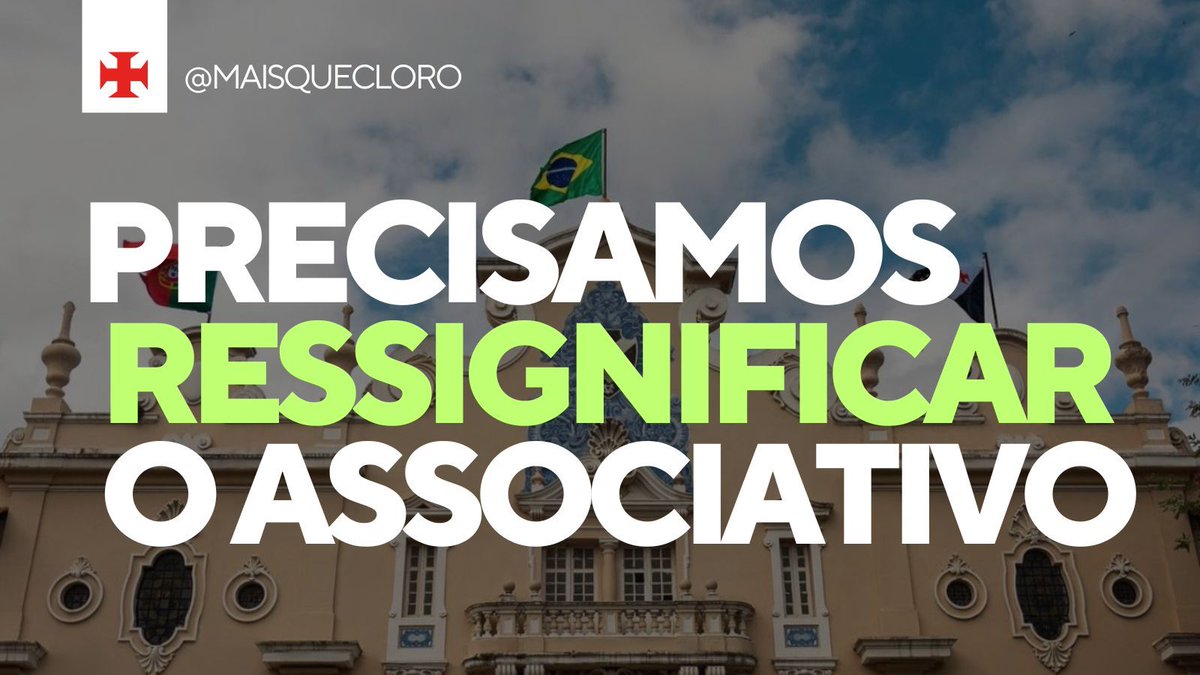 maisquecloro's tweet image. A associação do Vasco não pode mais ser um espaço de abandono institucional, disputas inúteis ou discursos vazios de campanha.

Com a SAF assumindo o futebol, o papel da associação precisa ser ressignificado com urgência. O Associativo tem que ser motor de projetos sociais, de…