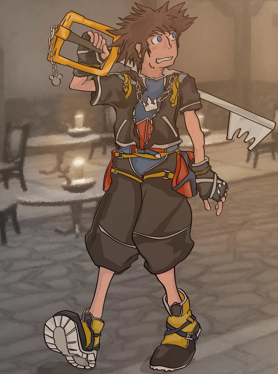 China_Champ_'s tweet photo. Sora in Traverse Town! https://t.co/qqgGVNp7a1