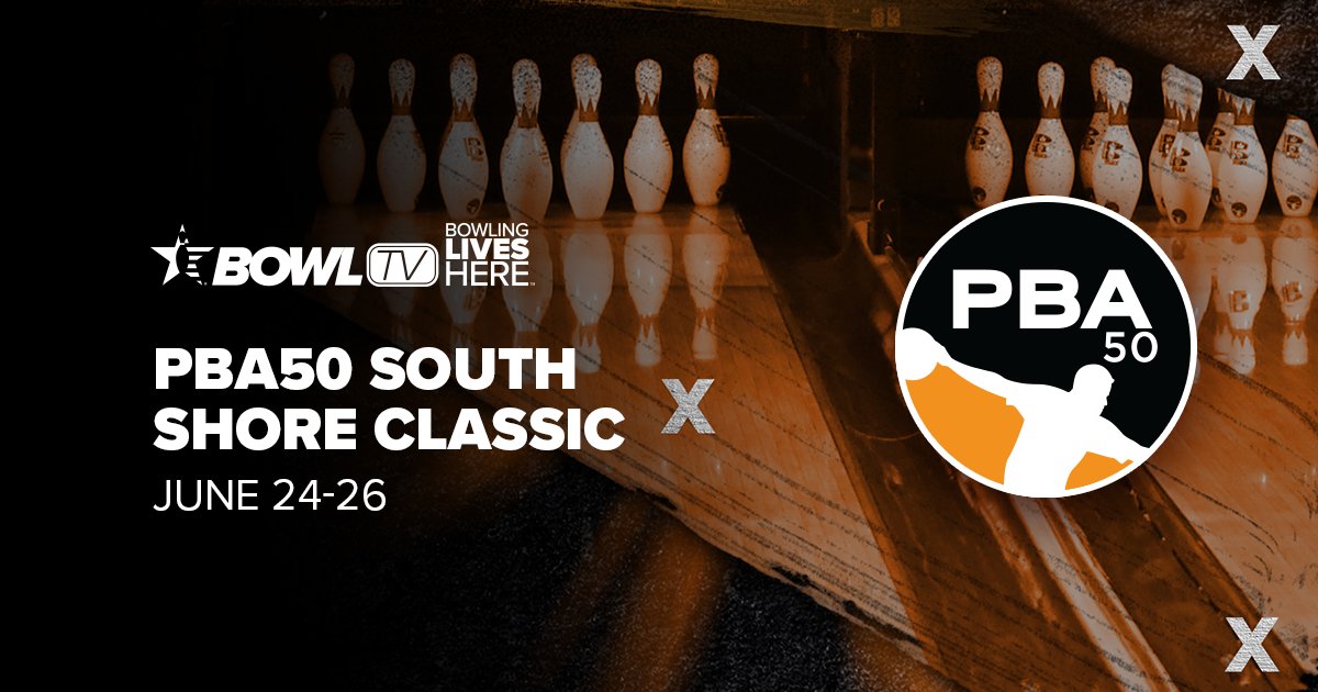 USBC's tweet photo. The PBA50 South Shore Classic is LIVE! ๐ณ
Watch the legends in action now on https://t.co/3wAjvGfjNo or the BowlTV app! #PBA50 #BowlTV https://t.co/7H1Uoyd8Us