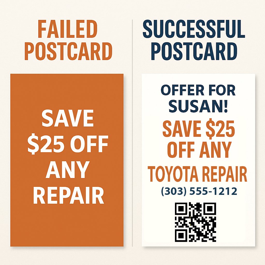 SparkInt's tweet image. Stop guessing with your postcards. Learn the 5 strategies top auto repair shops are using to fill their bays. Get the guide now. dmultimate.com

#AutoRepairMarketing #DirectMail #GrowYourShop #ShopOwnerTips #MarketingThatWorks