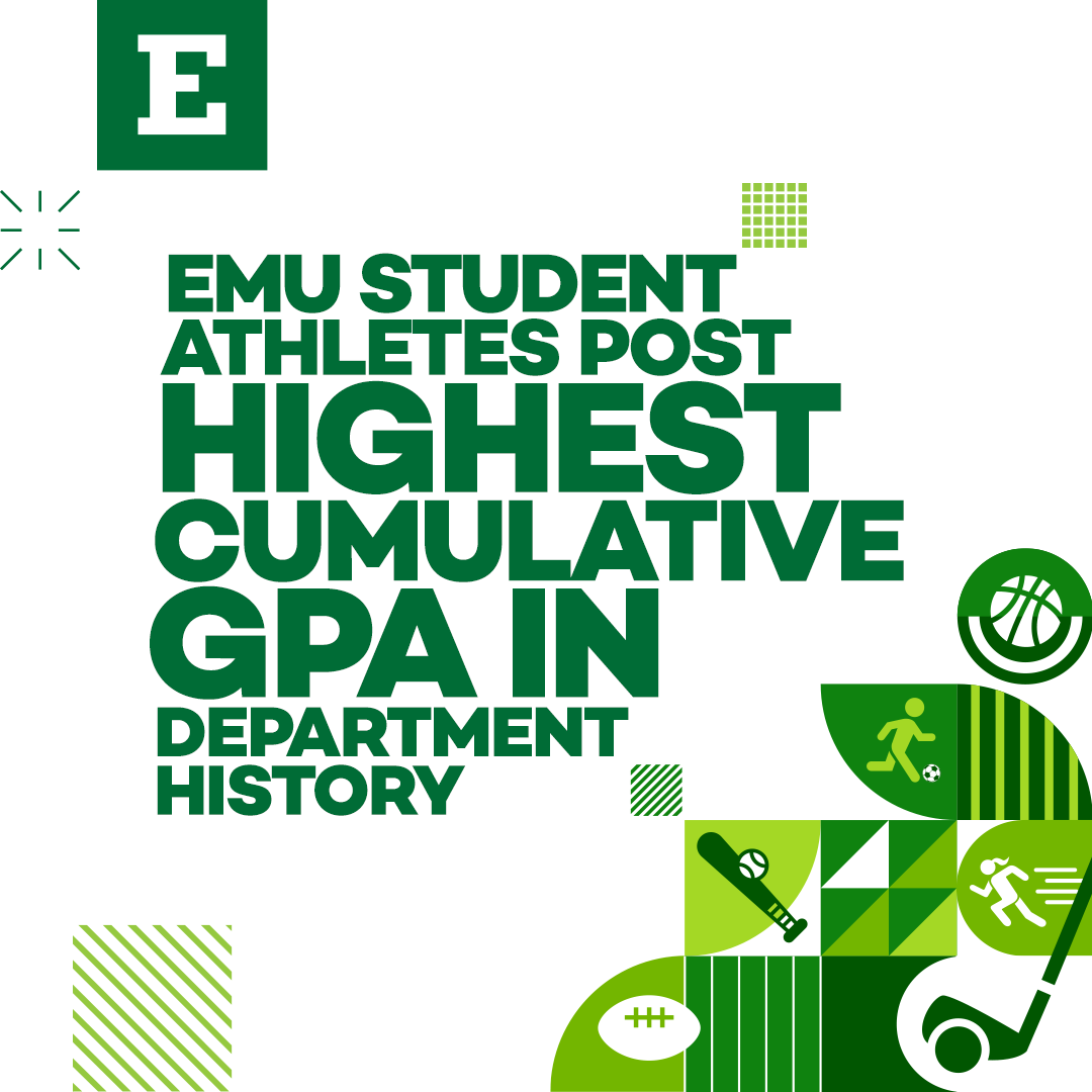 EMU student-athletes once again prove that success knows no bounds.
From the classroom to competition, they continue to raise the bar and set new standards for what it means to be an Eagle. To learn more, visit: tinyurl.com/yskcqtnm

#TRUEMU