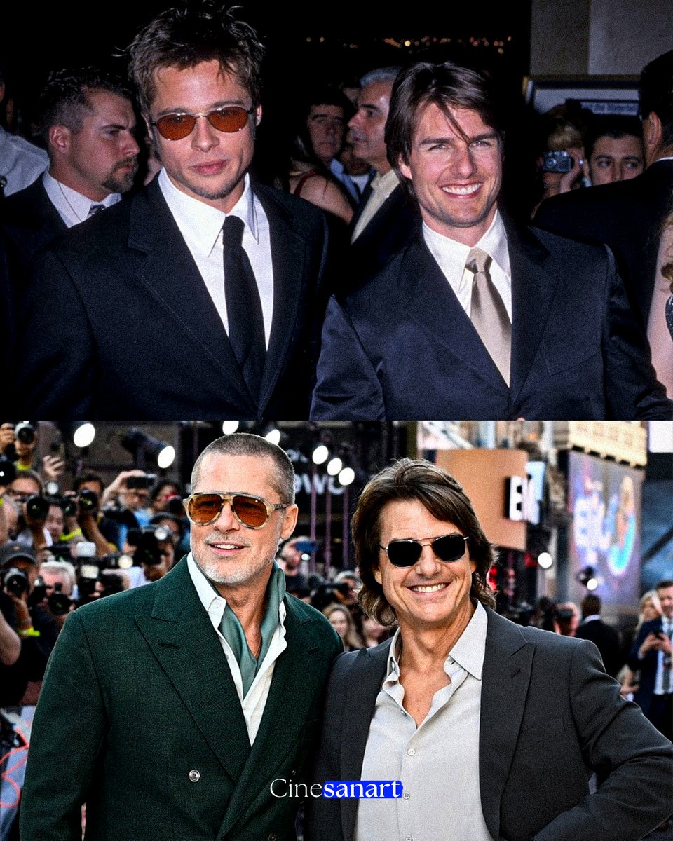 Brad Pitt &amp; Tom Cruise

📸 1998 ➝ 2025