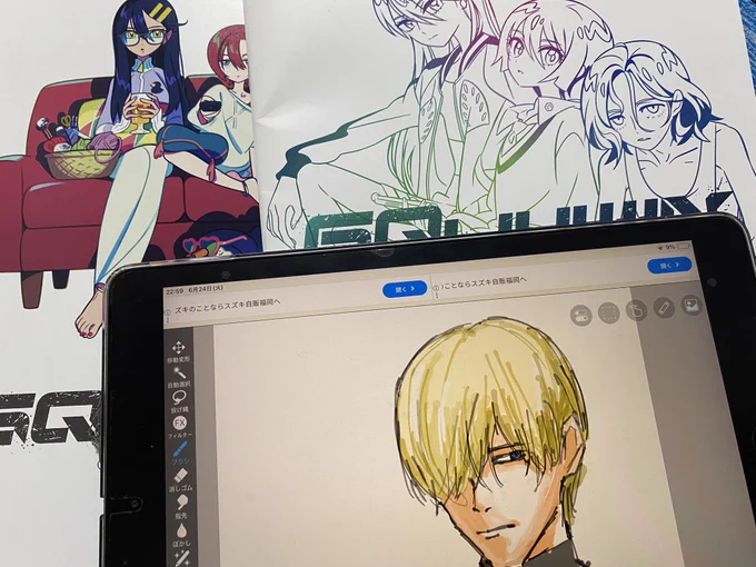 ジークアクスを待機している 