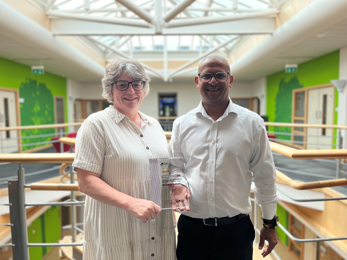 Congratulations to our tenant Beansprout who won the Silver Award for 'Central Bedfordshire Business Of The Year' at the Bedfordshire Chamber of Commerce SME Bedfordshire Business Awards 🎉