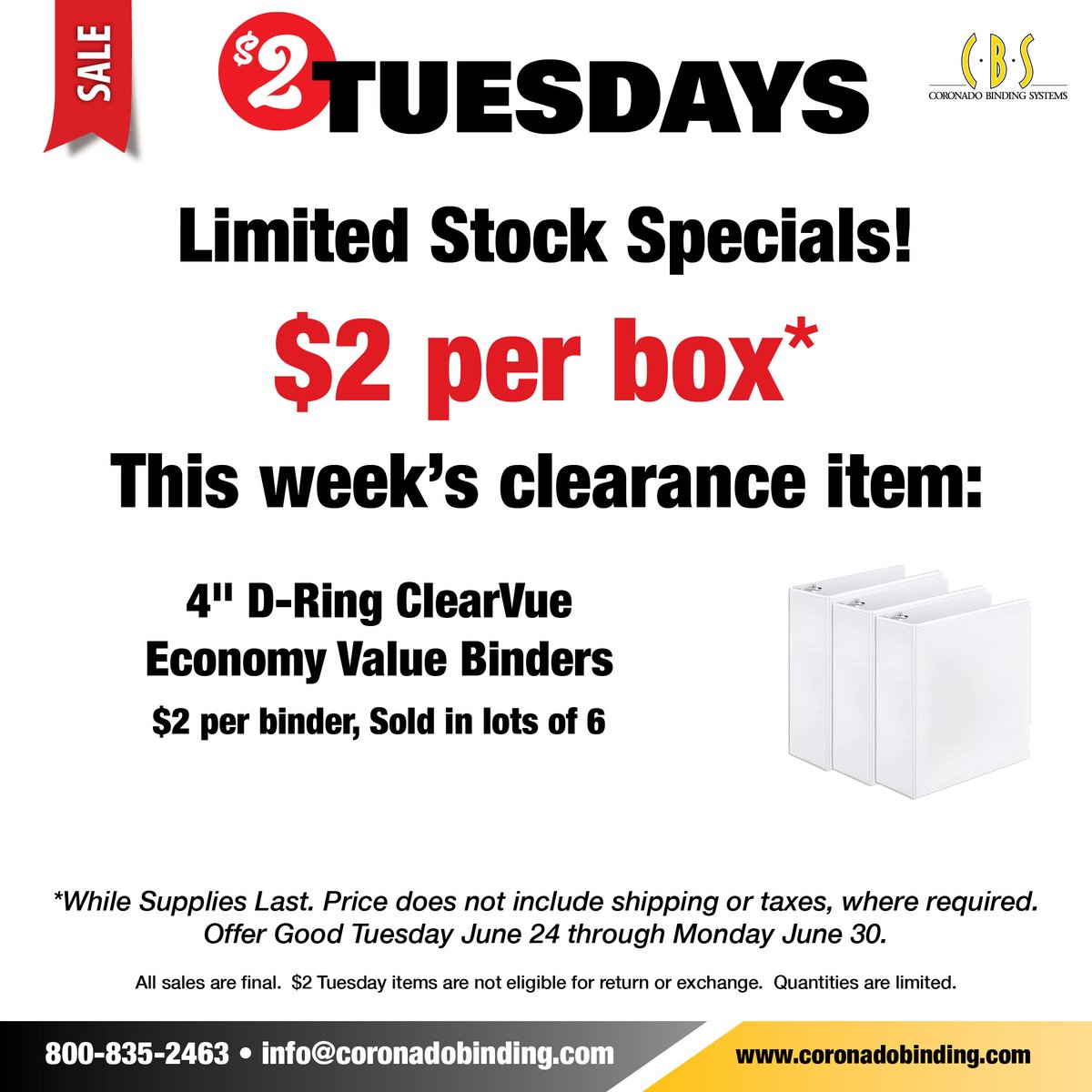coronadobinding's tweet photo. Need to organize a lot of paperwork? Our 4" D-Ring Stock Insertable Binders are built to handle even your heaviest loads—without breaking a sweat.
📦 Available now. 
#OfficeEssentials #Binders #DRingBinders #BusinessOrganization #TrainingMaterials https://t.co/sbixTEstTC