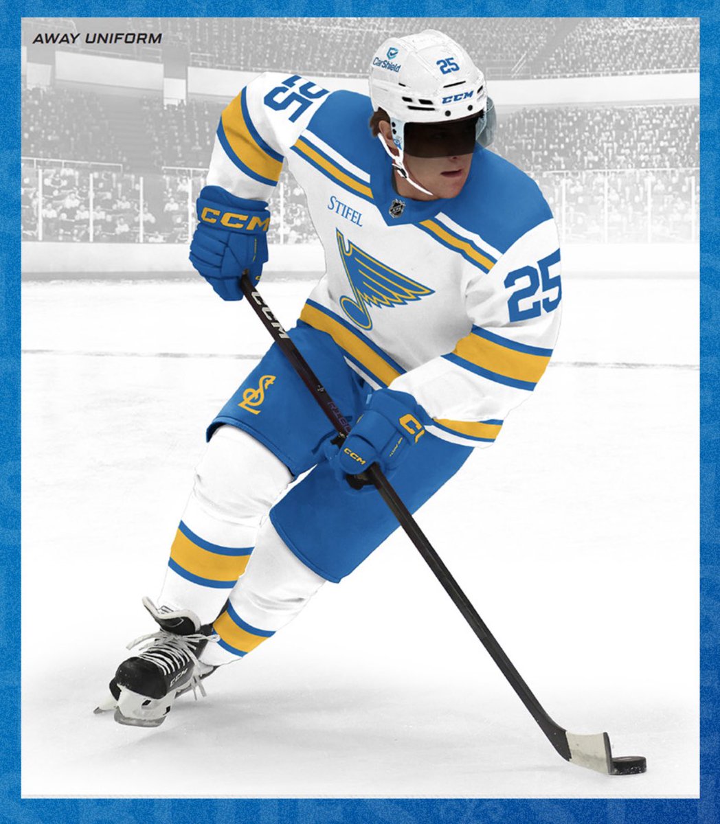 andystrickland's tweet image. Introducing St. Louis Blues fresh new logo and uniforms. #stlblues