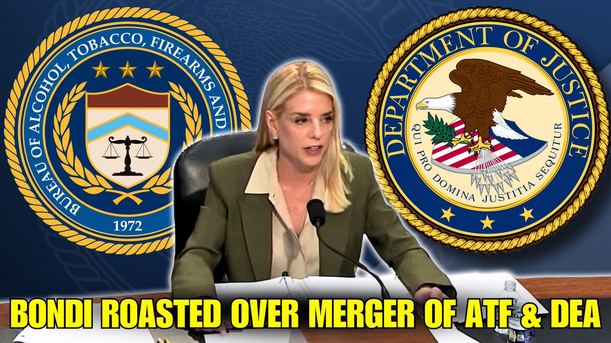 BIG MISTAKE: AG Bondi Grilled Over ATF &amp; DEA Merger | PLUS She Got Called Out For Anti-Gun Actions
youtu.be/HjJRtOT31Zg