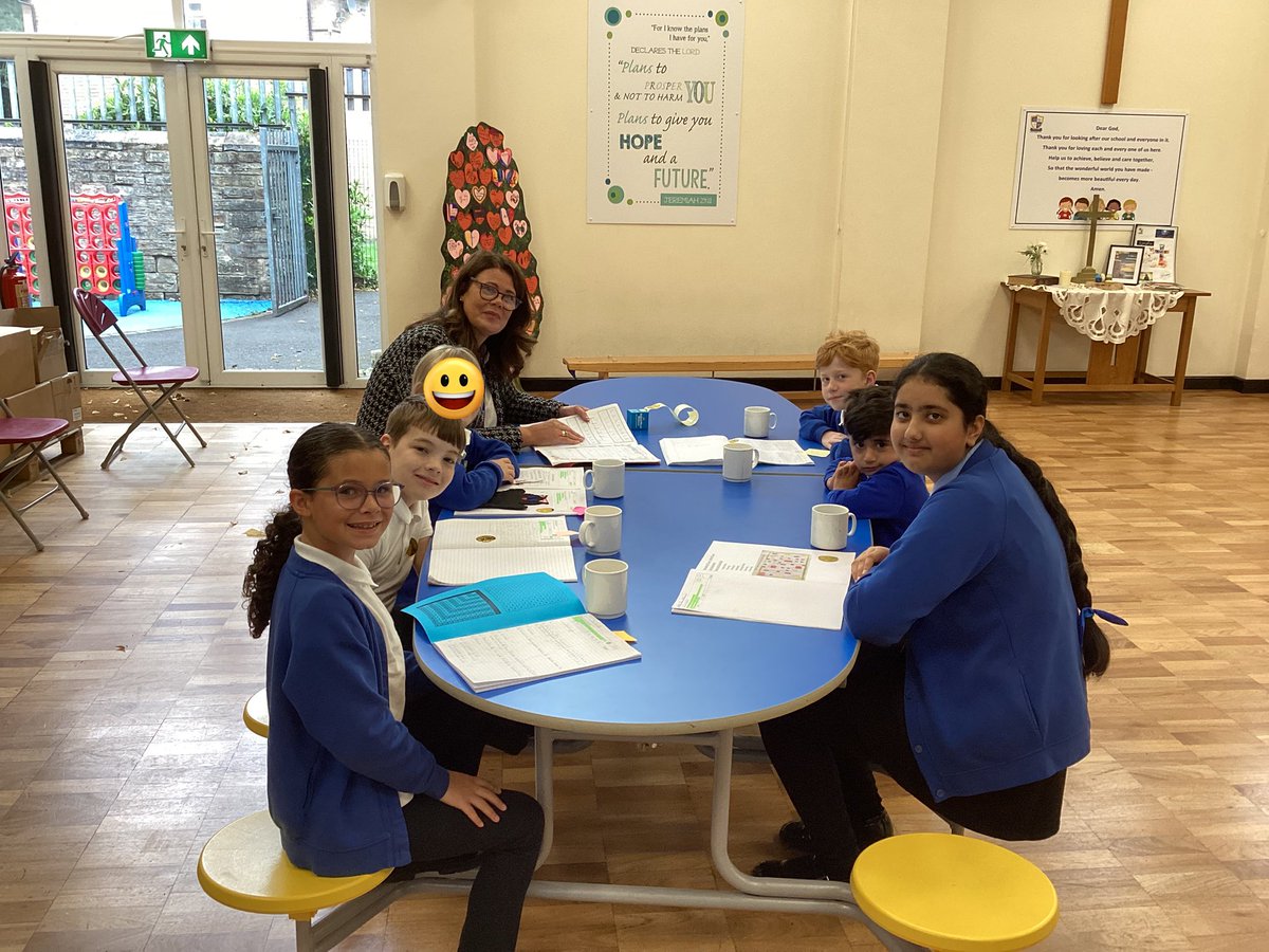 Celebrating some amazing work with Mrs Unsworth over a lovely drink of hot chocolate ⭐️🌟💫