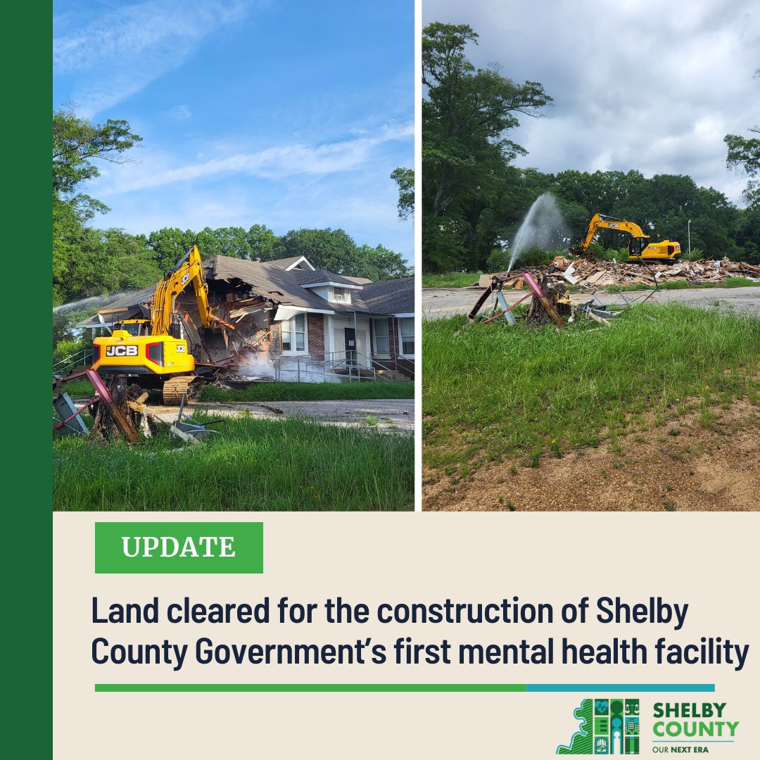 Following this demolition, the construction of Shelby County Government's first mental health facility is set to begin. This marks a new phase in transforming how we tackle public safety by getting individuals needed care and out of the overcrowded jail.