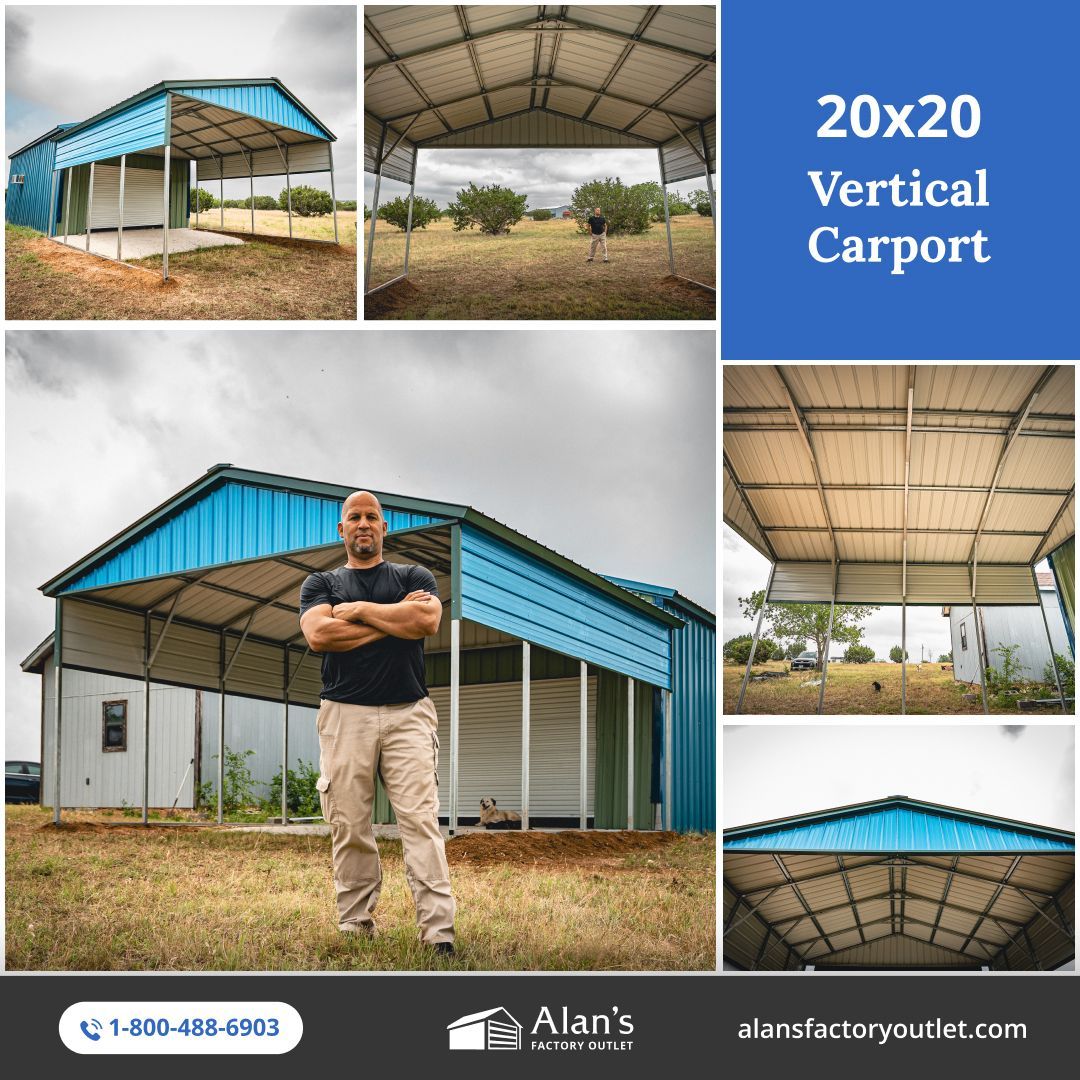 Meet Jose! He looked at 4–5 different places before choosing a 20×20 vertical carport from Alan’s Factory Outlet and we’re so glad he did.

Jose needed a strong, reliable space to park his vehicles and get some outdoor work done. What really made the difference for him? Our 3D