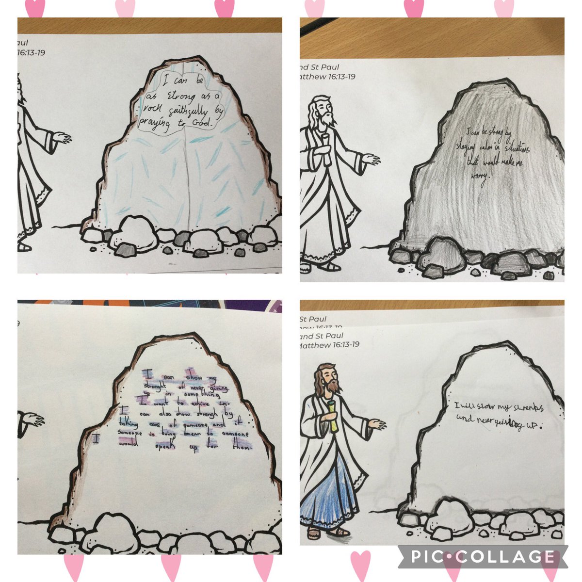 Class 5 heard the gospel from Matthew. We heard how Simon recognises Jesus as the son of God and how Jesus gives Simon a new name Peter. Jesus tells Peter that he will build his church on him. We reflected on how we can show strength like Simon Peter. #StGerardsPrayerandLiturgy