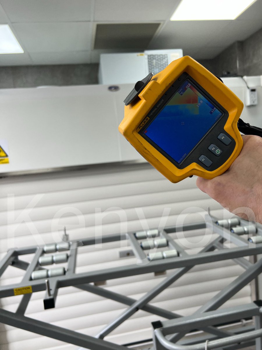 Engineers out and about carrying out Service schedules and F Gas leak tests including LOLER checks on the lifting equipment. Kenyon offer a national service by in house engineers. #loler #refrigeration #Fgas