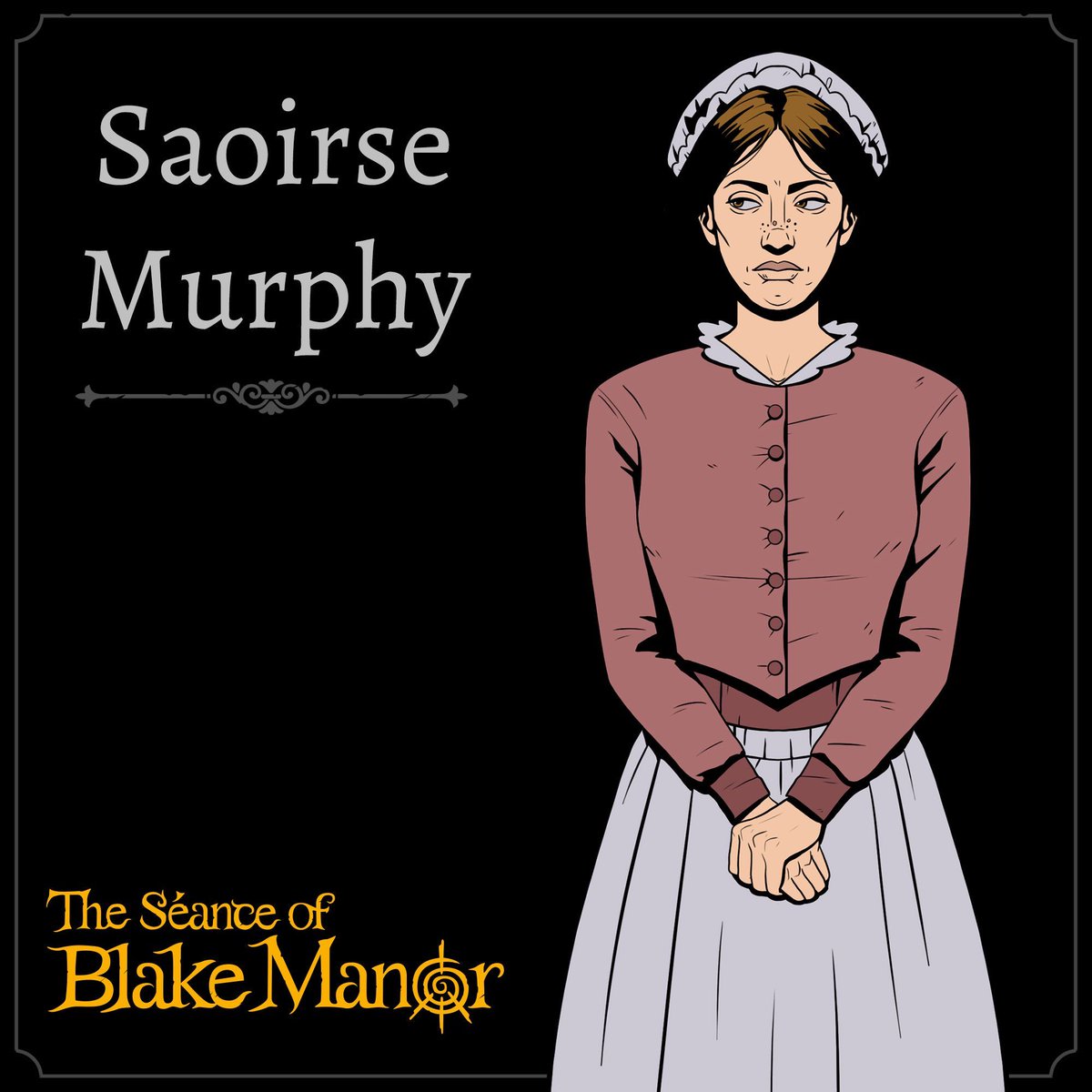 BlakeManorGame's tweet image. The cook, Saoirse Murphy, won't make eye contact and avoids talking - what is she trying to hide?