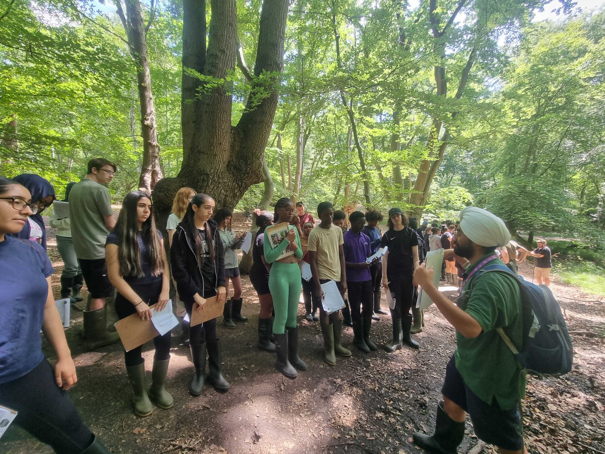 BridgeAcademyE2's tweet image. Year 10 Geography students enjoyed a day at Epping Forest Field Study Centre, with the beautiful sunshine making the experience even more memorable.