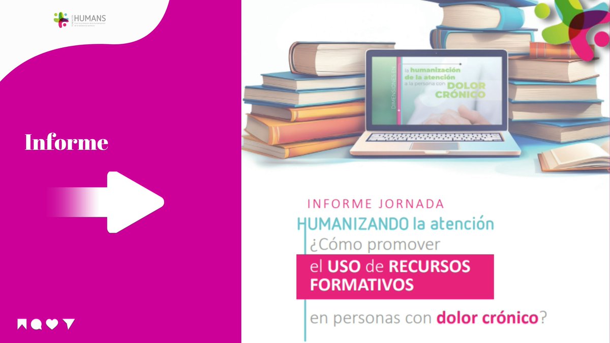 Fundación Humans (@humansfundacion) on Twitter photo El #DolorCrónico impacta notablemente en la calidad de vida de los pacientes. Por ello, la <a href="/HumansFundacion/">Fundación Humans</a>, junto a Grunenthal, lanzan el informe:
➡"Humanizando la atención. ¿Cómo promover el uso de recursos formativos en pacientes con dolor crónico?".
fundacionhumans.com/humanizando-la… El #DolorCrónico impacta notablemente en la calidad de vida de los pacientes. Por ello, la <a href="/HumansFundacion/">Fundación Humans</a>, junto a Grunenthal, lanzan el informe:
➡"Humanizando la atención. ¿Cómo promover el uso de recursos formativos en pacientes con dolor crónico?".
fundacionhumans.com/humanizando-la…