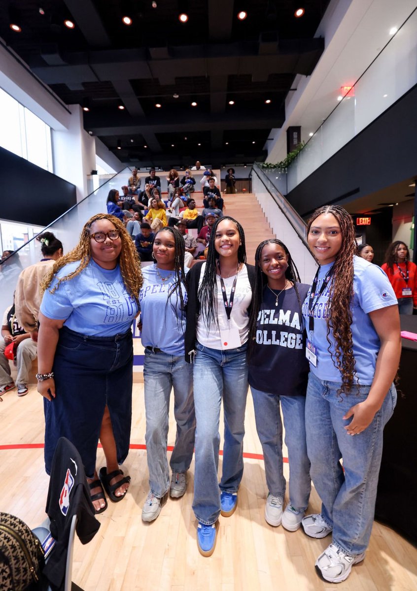 SpelmanCollege's tweet image. Congratulations to Zariah Ella Taylor, C'2026, Ana Villavasso, C’2026, Djenebou Traore, C'2025, Finley Warren, C’2027, Gracie Cardwell, C’2027, Julea Thomas, C’2027, Lauren Thompson, C’2027, and Sydney Robinson, C’2028 for being selected for the prestigious NBA HBCU Fellowship!…