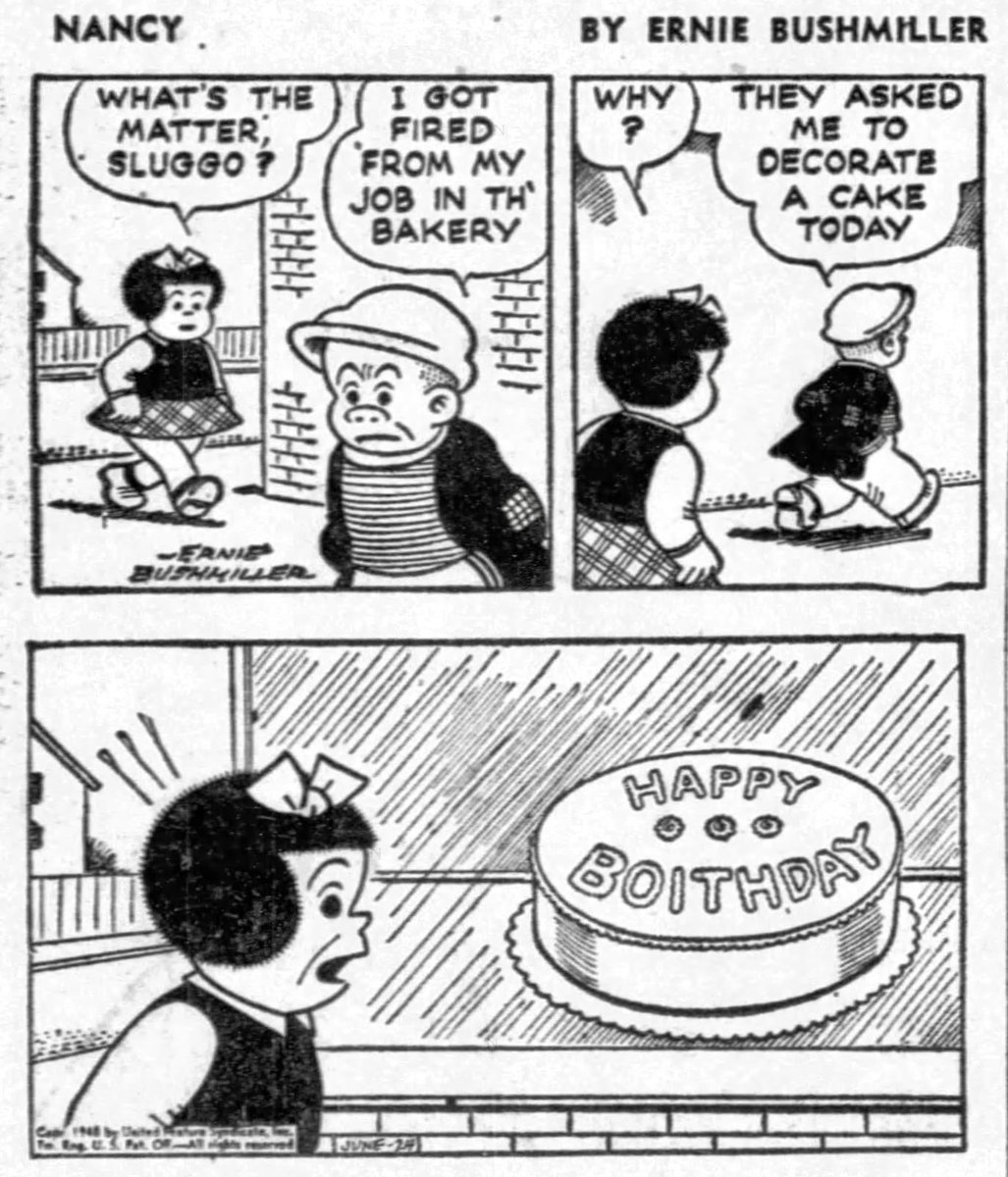 Nancy By Ernie Bushmiller 
June 24,1948