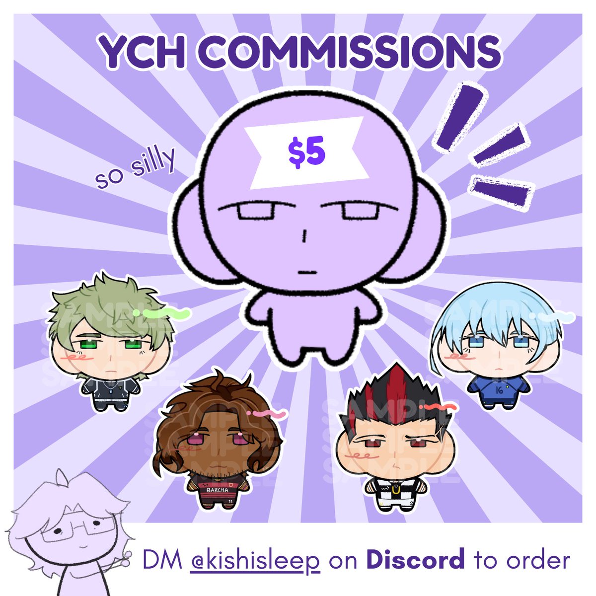 kishisleep's tweet image. Chibi YCH 😗
❀ DM to order
❀ $5 each
❀ RTs appreciated !!
❀ Will take as much as I can
‼️ DEAL ONGOING (3 SLOTS) - 2 FOR $9 :3c ‼️
TOS: tos4kishisleep.carrd.co
#ychcommission #commissionopen