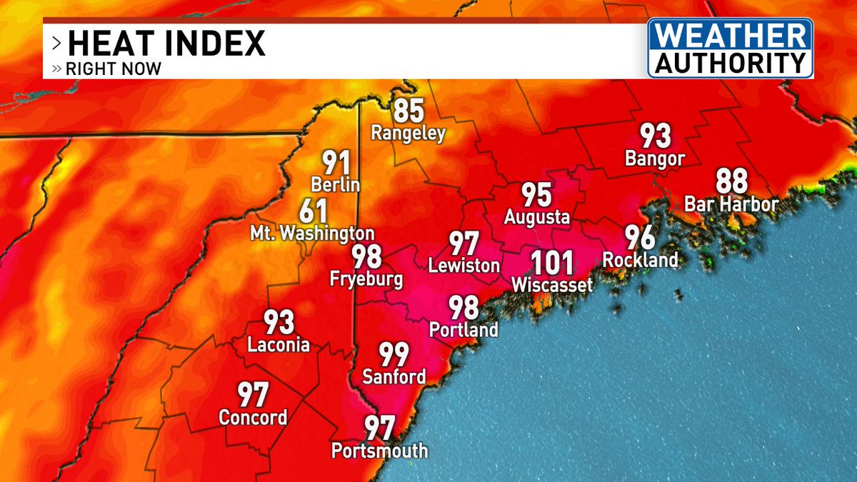 It's heating up out there! It feels like 101 in Wiscasset!