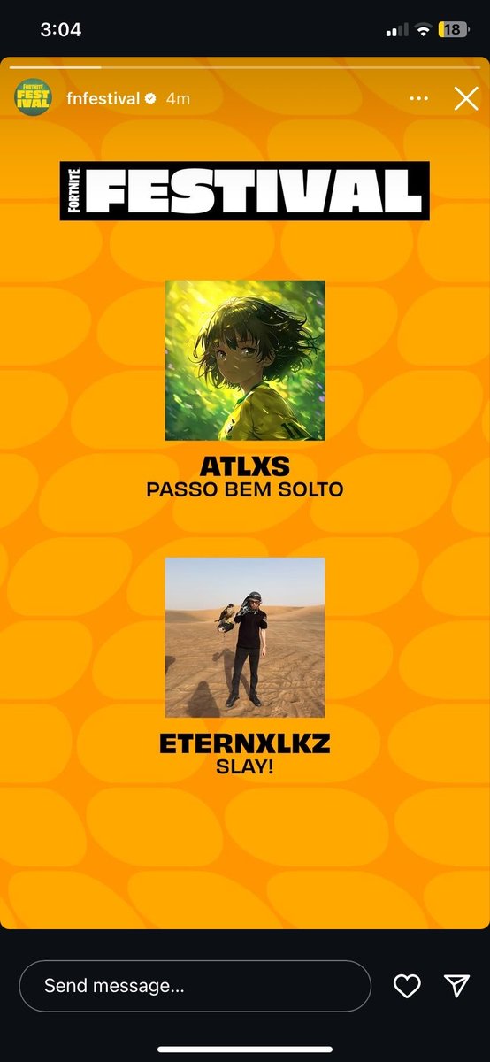 Por alguna razón en Instagram aparece una Pista de Improvisación más para esta semana. 🤦

Puede que haya sido cancelada, o en Twitter no lo pusieron bien.

Tendrán que aclararlo... 😕

#Fortnite #FortniteFestival | Notado por <a href="/BeastFNCreative/">BeastFNCreative • Fortnite Leaks</a>