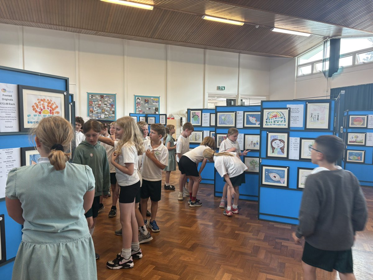 The children at Catmose Primary held a special art gallery day.

Each child produced a piece of special artwork to be framed and displayed. 

It was so exciting finding our framed artwork!