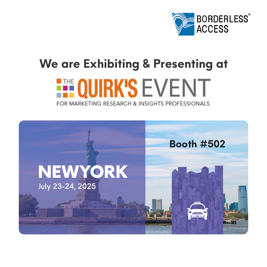 We’re exhibiting &amp; presenting at <a href="/QuirksMR/">Quirk's Media #MRX</a>  2025!

 Find us at Booth #502  and discover how our cutting-edge research strategies unlock competitive advantage &amp; opportunity.  Will you be there too? Let’s connect!   

#QuirksEvent #MRX #BorderlessAccess #QuirksNewYork