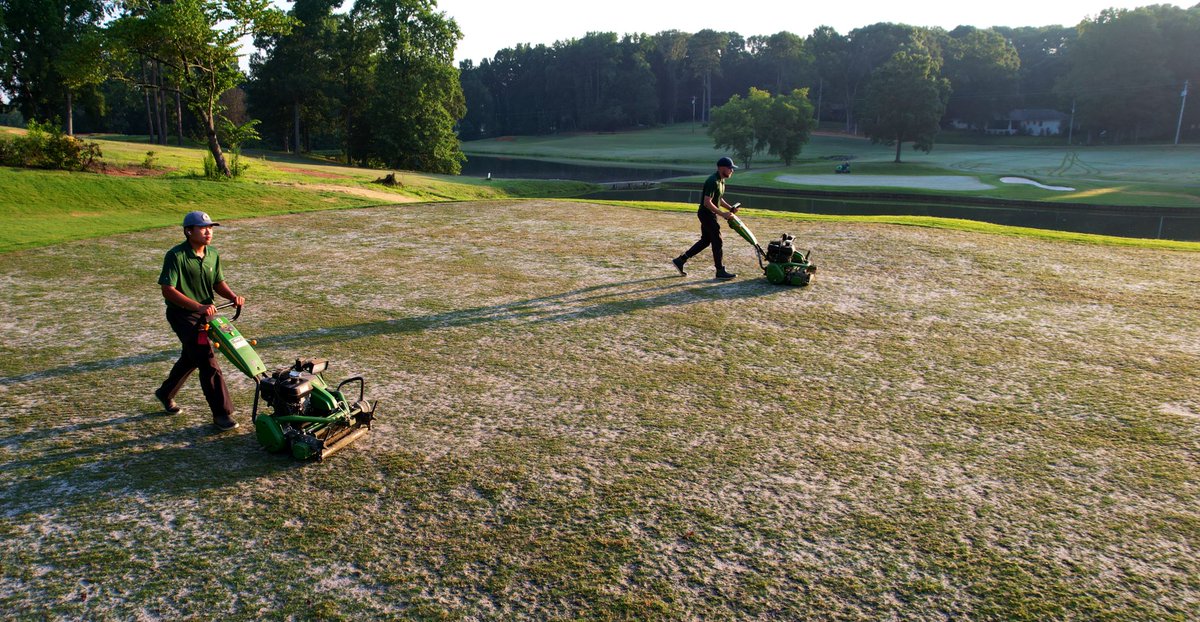 First Cut on our new Tif Eagle Greens⛳️