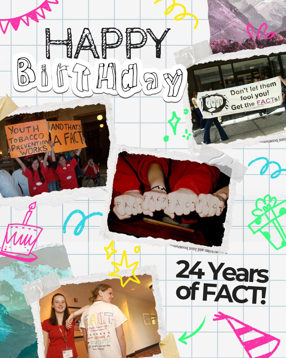 Happy Birthday FACT!! 24 years of spreading the truth. What are your favorite FACT memories? 🎂#FACTmovement