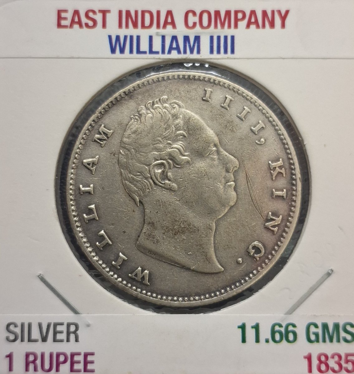 coinpedia2000's tweet photo. Coin-Kiing William llll 
Metal - Silver 
Weight - 11.64 - 11.68 GM's
Shape - Circular
Size - 30.40 -30.70 mm
Mint - Bombay/Calcutta
East India Company One Rupee
#coins #Silver #silvercoin #britishcoin #numismatist #Hobby #numismatic #coincollection #India https://t.co/apy1YbQSjB