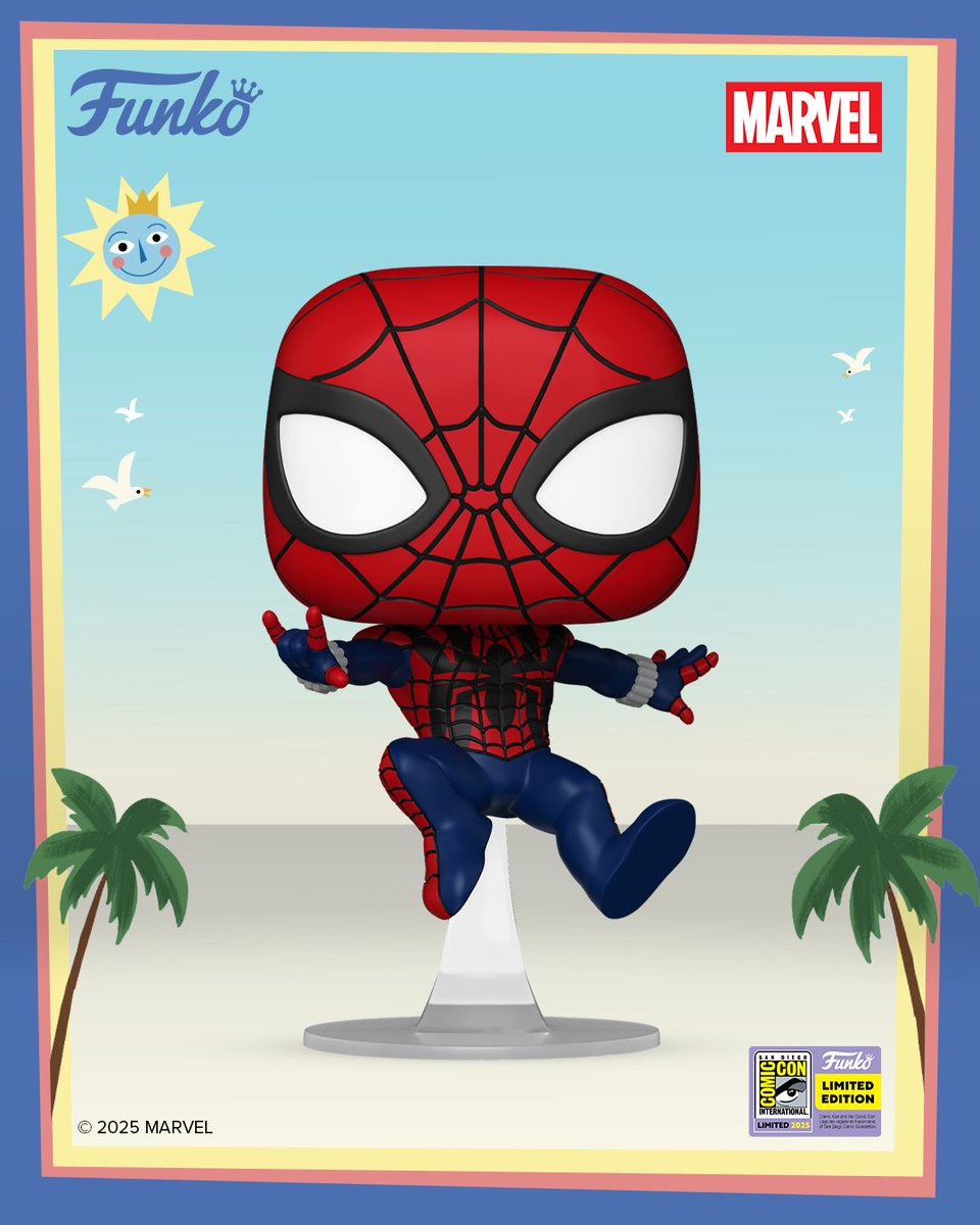 OriginalFunko's tweet image. Spider-Man fans, this one’s for you! Swing by SDCC to collect the exclusive POP! Sensational Spider-Man for your Marvel Comics collection. 

#Funko #FunkoPOP #SDCC #Marvel