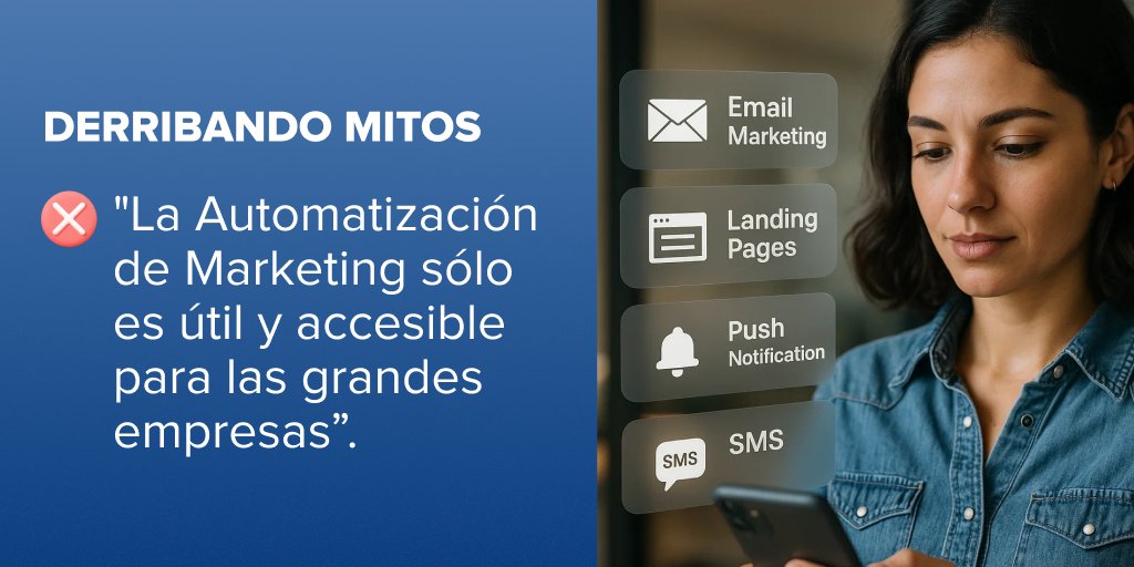 Si pensabas que la Automatización de Marketing era solo para grandes empesas, tenemos algo que decirte: 

¡Todos los negocios pueden aprovecharlo para aumentar sus ventas!

Conoce todo lo que puedes hacer para captar, recuperar y fidelizar clientes 👉 tinyurl.com/3ruvmrev