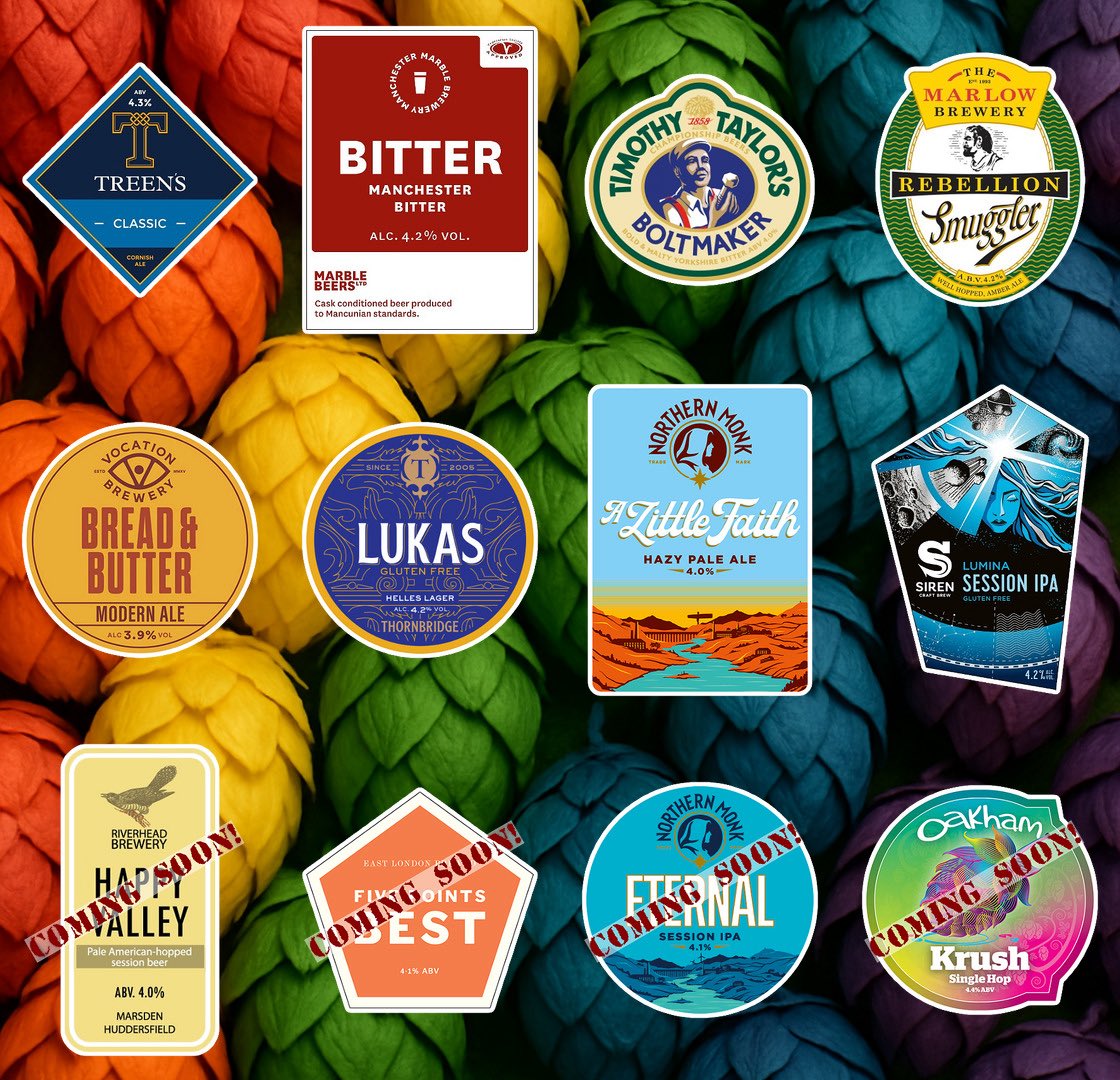 Chris Meeson (@chrismeeson) on Twitter photo On the bar today! <a href="/TheMasonsArmsHQ/">The Masons Arms</a>
Beer Board: bit.ly/2UUbSUC
<a href="/treensbrewery/">Treen's Brewery</a> <a href="/marblebrewers/">Marble Brewery</a> <a href="/TimothyTaylors/">Timothy Taylor's Brewery</a> <a href="/RebellionBeer/">Rebellion Beer Co.</a> <a href="/vocationbrewery/">Vocation Brewery</a> <a href="/thornbridge/">Thornbridge Brewery</a> @NMBCo <a href="/SirenCraftBrew/">Siren Craft Brew</a>
#RealAleFinder #headington #oxford On the bar today! <a href="/TheMasonsArmsHQ/">The Masons Arms</a>
Beer Board: bit.ly/2UUbSUC
<a href="/treensbrewery/">Treen's Brewery</a> <a href="/marblebrewers/">Marble Brewery</a> <a href="/TimothyTaylors/">Timothy Taylor's Brewery</a> <a href="/RebellionBeer/">Rebellion Beer Co.</a> <a href="/vocationbrewery/">Vocation Brewery</a> <a href="/thornbridge/">Thornbridge Brewery</a> @NMBCo <a href="/SirenCraftBrew/">Siren Craft Brew</a>
#RealAleFinder #headington #oxford