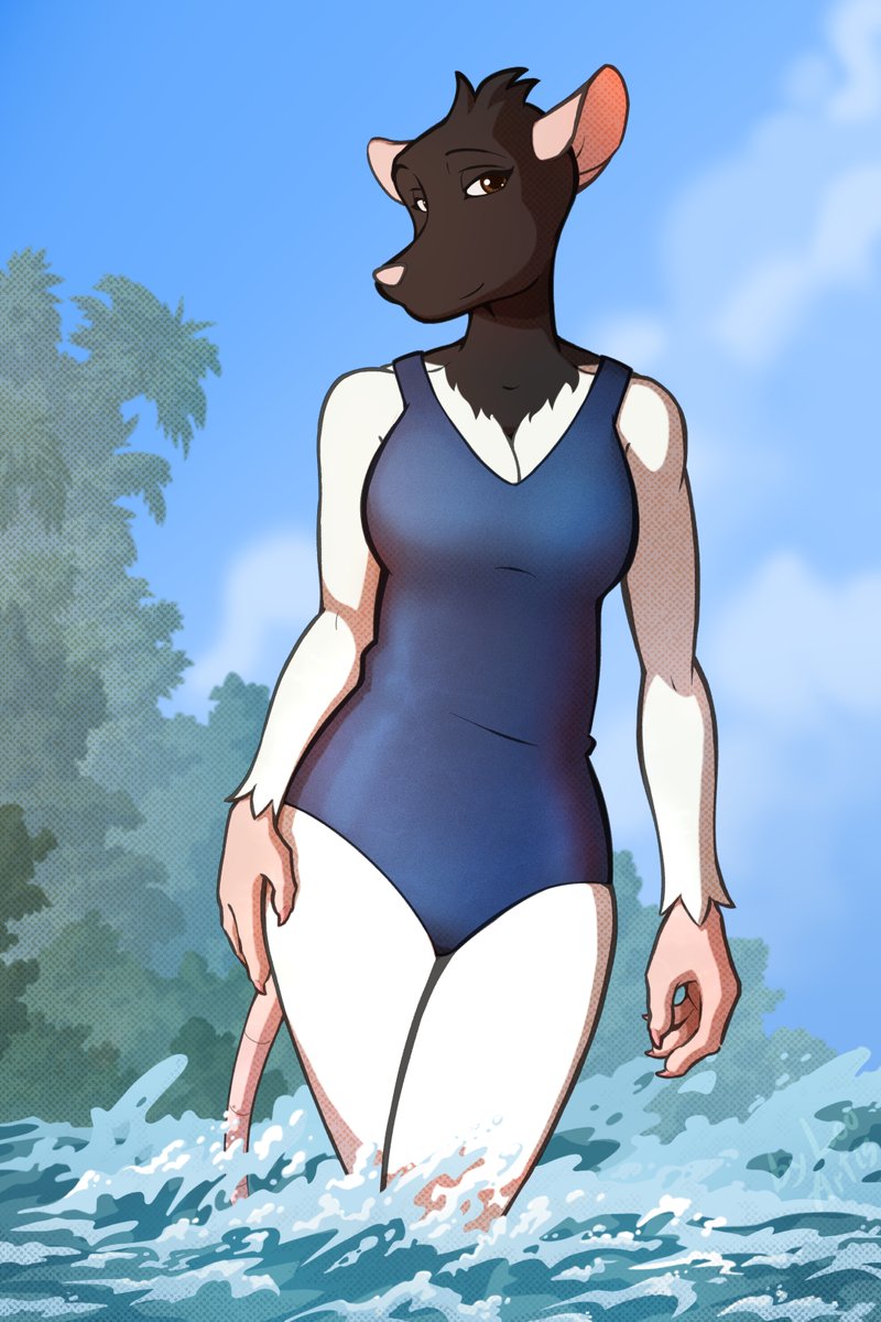 🥰🐀Commission: Elga
Art at the request of the deviantart.com/xenowolf23
Gift for Kelaiah ( deviantart.com/kelaiah )
Character: Elga
#rat #furryrat #Elga #furryfemale #swimsuit