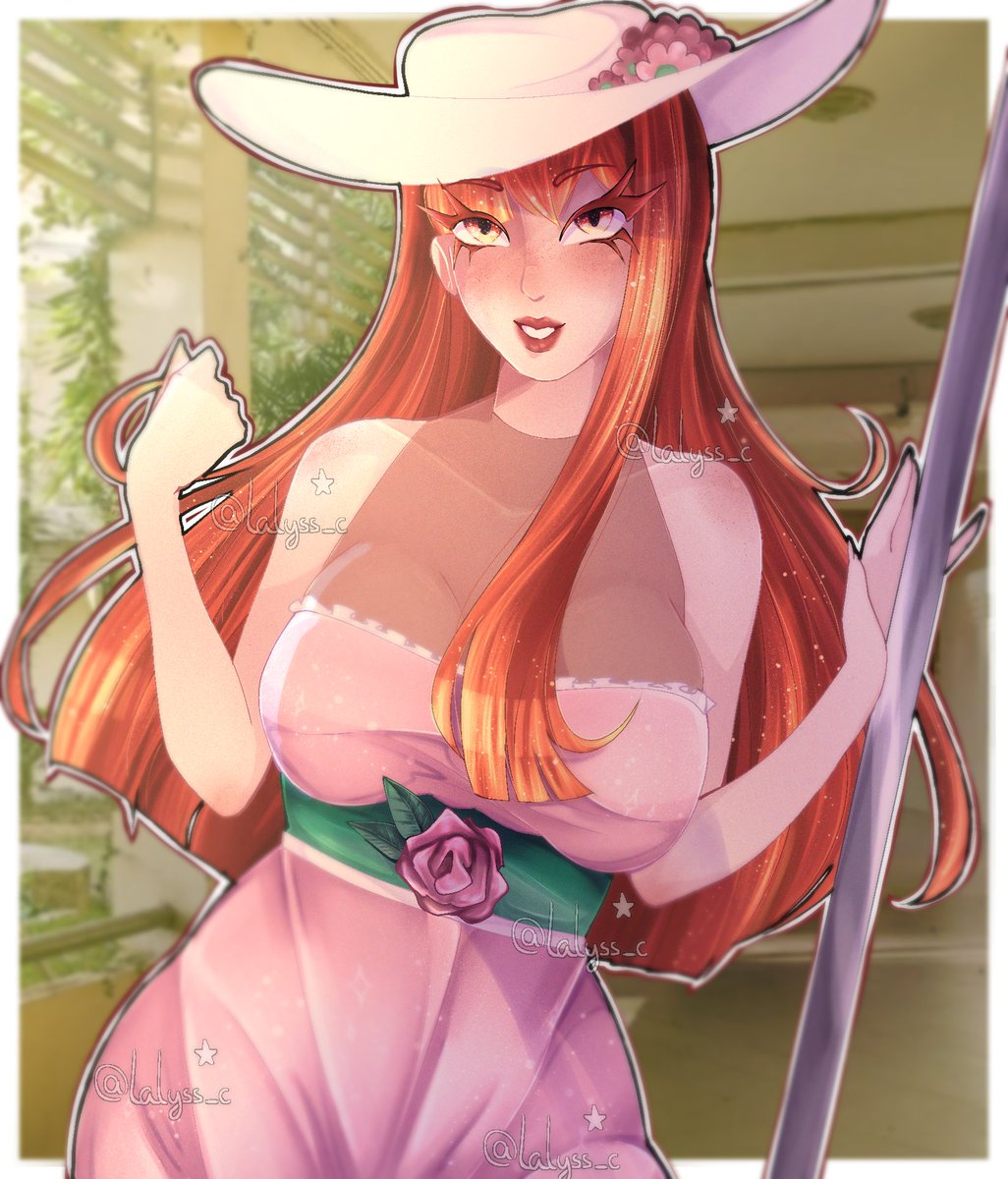 An art trade I made on april to a friend of mine on IG, @/jennys_wolf! There's been some time I haven't had so much fun drawing a redhaired OC 😌🍊🧡