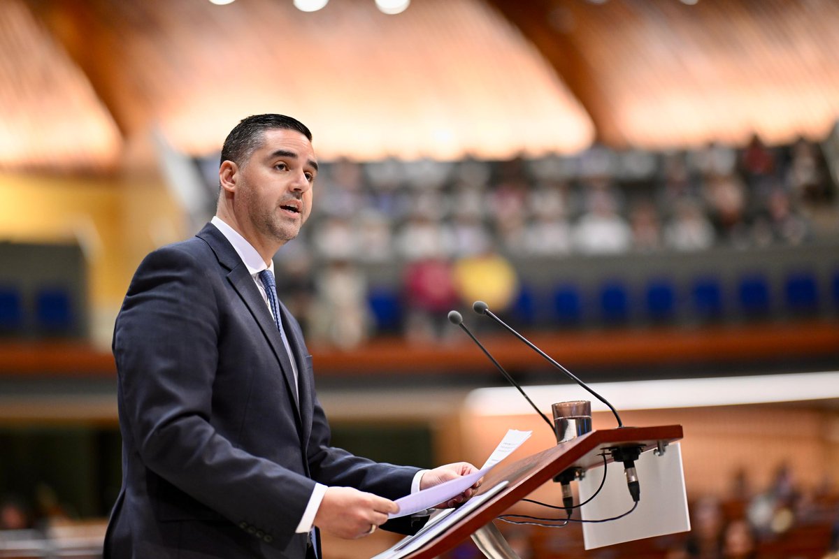 DeputyPMIanBorg's tweet photo. Let us protect what protects our values - the standards, mechanisms and moral clarity of the Council of Europe. Because the world may be shifting, but our duty to human rights, democracy and the rule of law must not.

It was an honour to address the @PACE_News Parliamentary Assembly for the first time as President of the @coe Committee of Ministers, as the @MaltaCoE #MTCoE2025 Presidency reaffirms its determination to continue safeguarding human rights, democracy and the rule of law – the building blocks of our societies. 

I encouraged European parliamentarians never to lose sight of the lasting impacts of conflicts on families, children and communities caught in the crossfire, whose daily realities are shaped by fear, loss and uncertainty. 

We need unity of purpose and principled leadership not only in moments of peace, but also amid crisis, conflict and division.