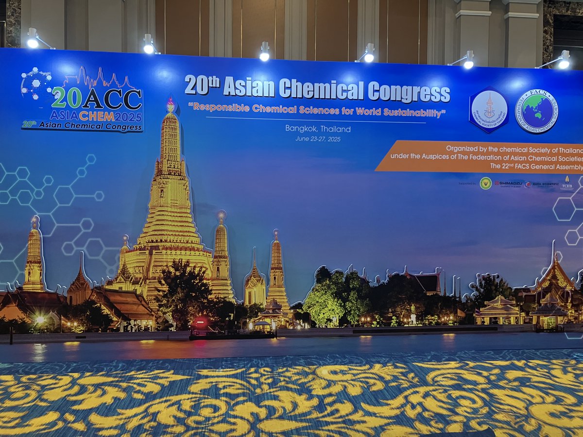 BioChromatoInc's tweet image. Smart Evaporator is attracting attention in Thailand!
Great energy at 20ACC / ASIA CHEM 2025 in Bangkok.
#DMSO #20thAsianChemicalCongress