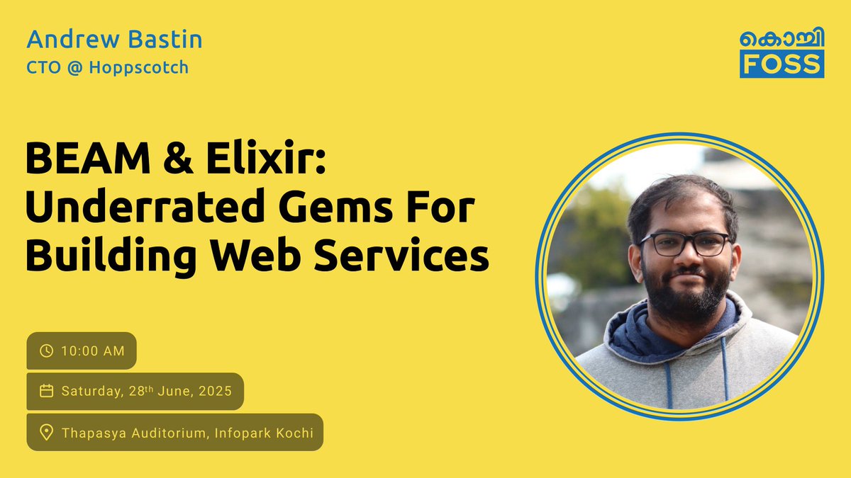 Kochi FOSS Meetups tweet media