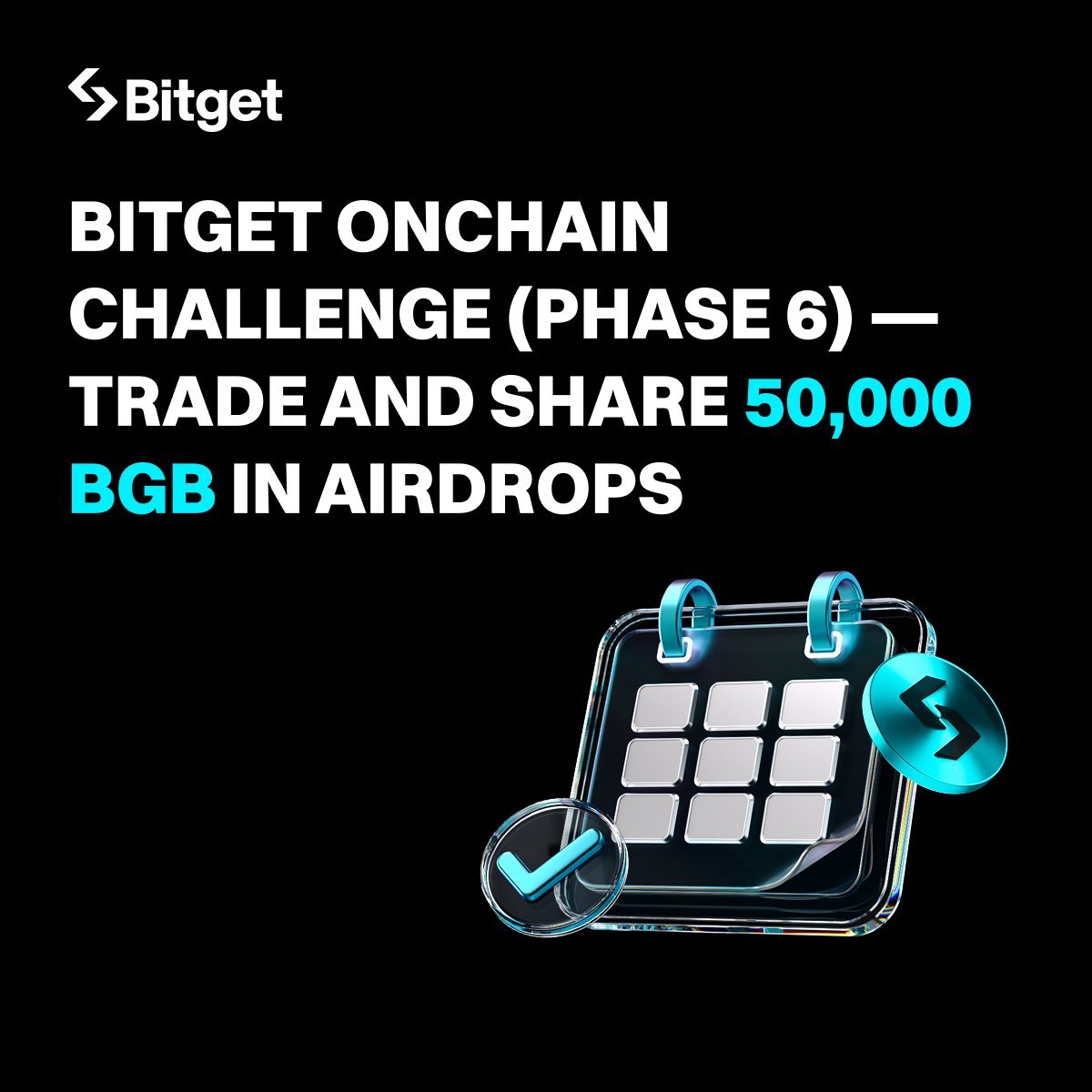 🎉 Nicio zi fără premii de la #Bitget ! 

Avem a 6-a provocare Onchain 👉 bitget.com/events/onchain…

🎁 Premii totale: 50.000 #BGB  și se pot câștiga simplu 👇
→ 40.000 BGB prin check-in zilnic (credits)
→ 10.000 BGB pentru top volum (King of Arena)

📅 Perioada: 20 iunie 2025,