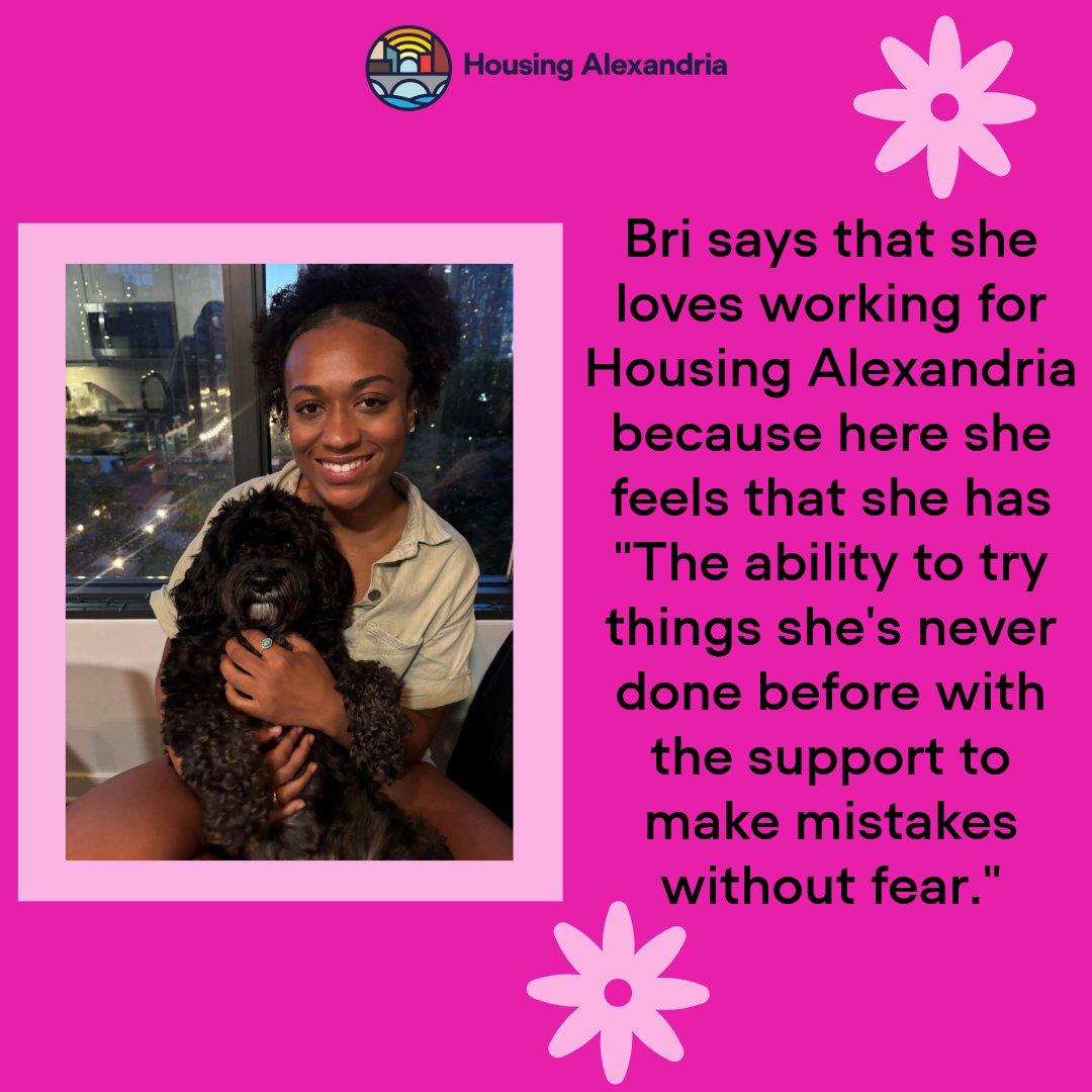 The last team member we will be introducing in our meet-our-team campaign is our amazing Real Estate Project Manager, Briana Harris. Learn more about our team by visiting our website.
Link: housingalexandria.org/team/
