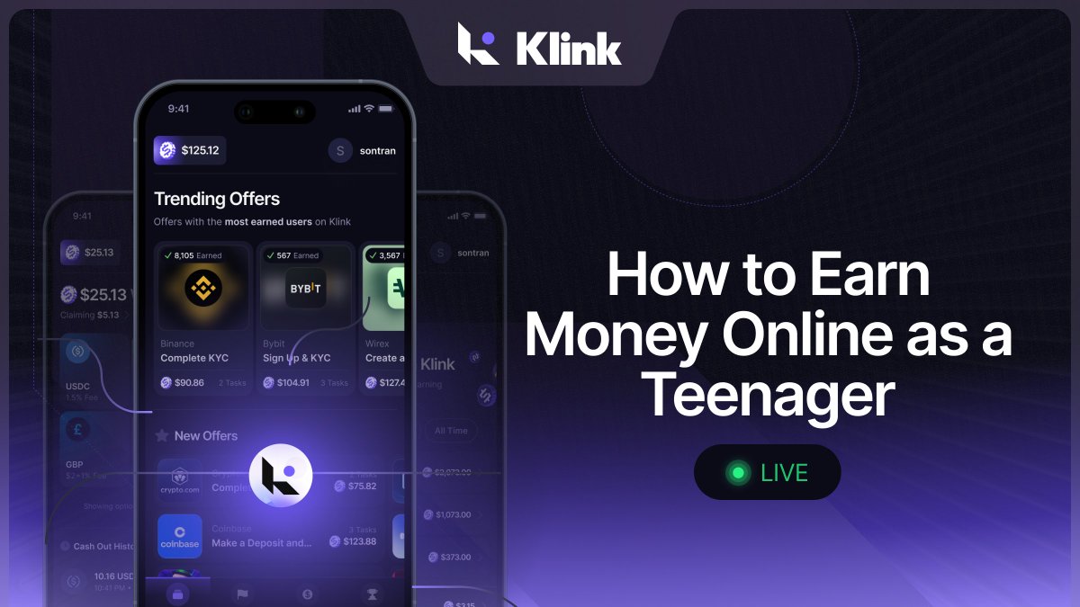 🚀 Teens: Tired of scam "opportunities"?

Klink Finance offers REAL earning for simple tasks: 
✅ Play games &amp; take surveys
✅ Verified payouts 
✅ No experience or upfront costs needed 
✅ Earn $50-200+ monthly in spare time

Start earning legitimately → blog.klinkfinance.com/learn/how-to-e…
