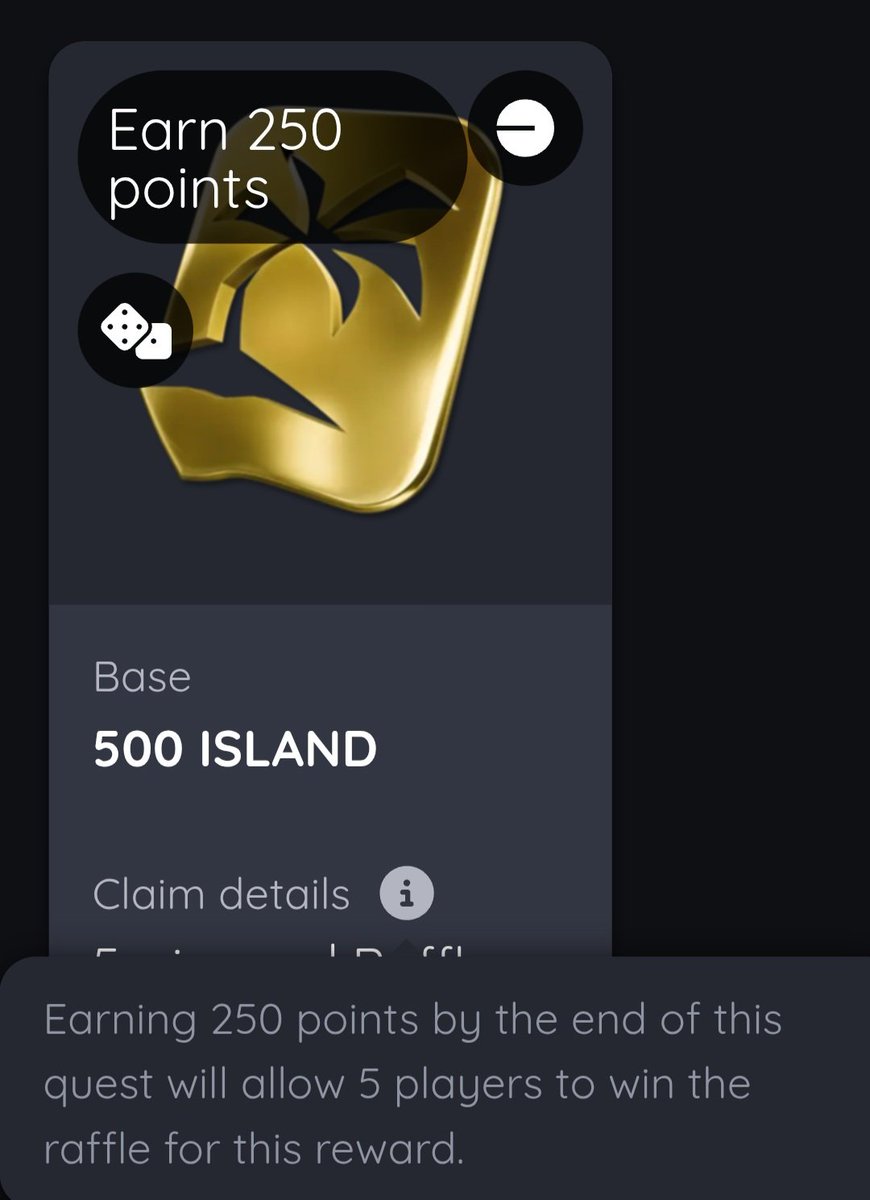 The first <a href="/Nyolings/">Nyolings</a> fishing Quest is LIVE 🌴🎣 catch a fish....you are in a raffle for 500 $ISLAND on BonesB50 Arena! Easy right?! <a href="/Nifty_Island/">Nifty Island 🏝</a>