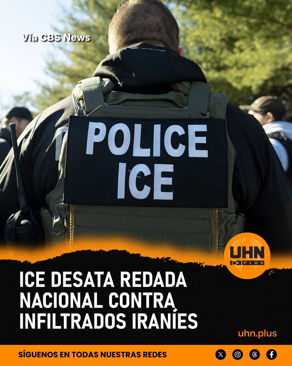 🇺🇸🇮🇷 | URGENTE — ICE arrestó a 11 iraníes en 48 horas durante operativos en 9 ciudades de EE.UU.; varios tenían antecedentes criminales y vínculos con el régimen de Khamenei. Uno de los detenidos era exmiembro de la Guardia Revolucionaria y otro figuraba en lista terrorista.
