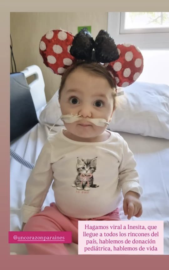 corazonparaines's tweet photo. Sigamos hablando de donación pediátrica! ES HOY Y ES URGENTE! Inesita, como más de 200 niños y adolescentes, está esperando una segunda oportunidad! Los órganos no van al cielo! #UnCorazonParaInes ❤️🙏🏻 https://t.co/ETWy4b1I5H