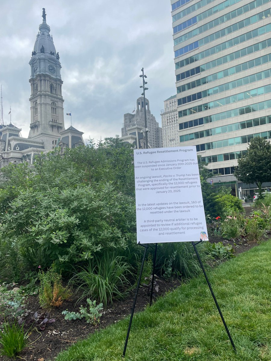 Thank you to everyone who came out to Love Park on #WorldRefugeeDay to show how much we appreciate refugees and all they do to make our city better!