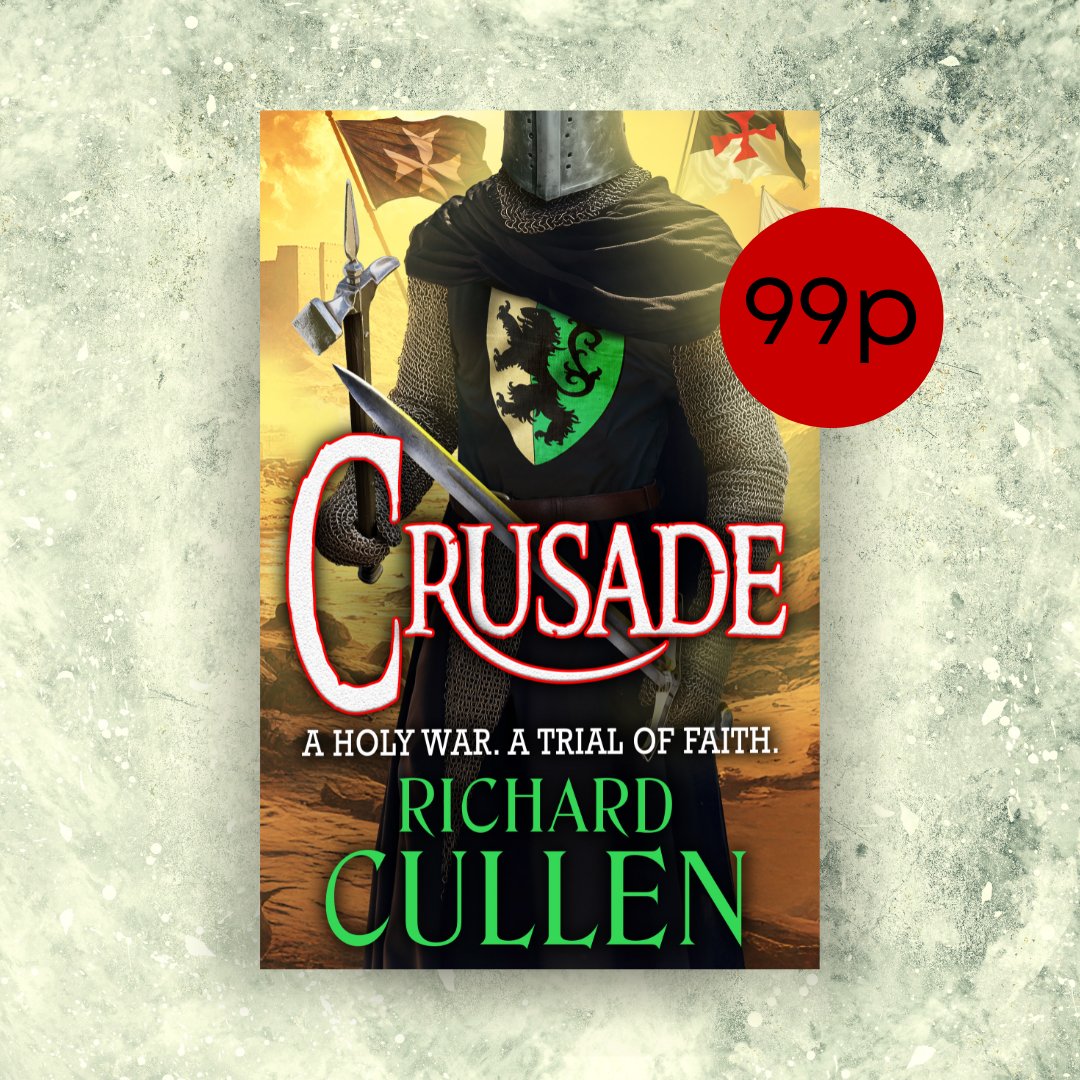 ⚔️ 99p DEAL ⚔️

Abandoning the safety of England for the perilous shores of the Levant, Estienne Wace is thrust into the turmoil of the Fifth... 📚

Get your copy of #Crusade by Richard Cullen (@rich4ord) for 99p now! mybook.to/CrusadeRichard…