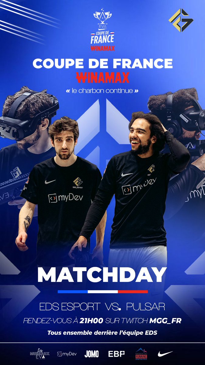 Ce soir c'est match !! 🔥

Rendez-vous ce soir pour notre premier match de #coupedefrancewinamax 

Face à <a href="/PulsarEsport/">PULSAR</a> 
#EDSWIN