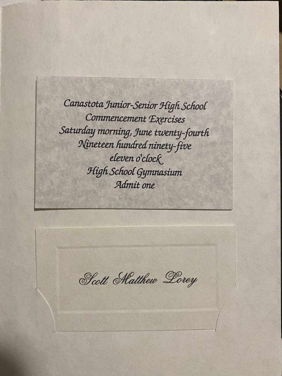 SMLorey's tweet photo. 30 years ago today, I gave a little speech at my high school graduation. https://t.co/GhYbcRd56T